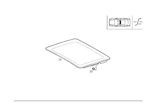 Sliding/Lifting Roof Plate for 2002 Mercedes-Benz E430 #0