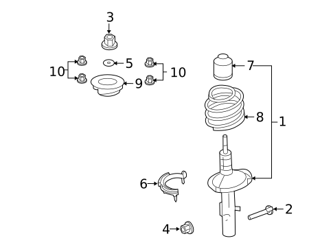 Struts & Components for 2009 Ford Taurus #0