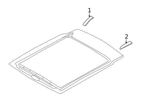 Exterior Trim - Roof for 2012 Land Rover Range Rover Evoque #0