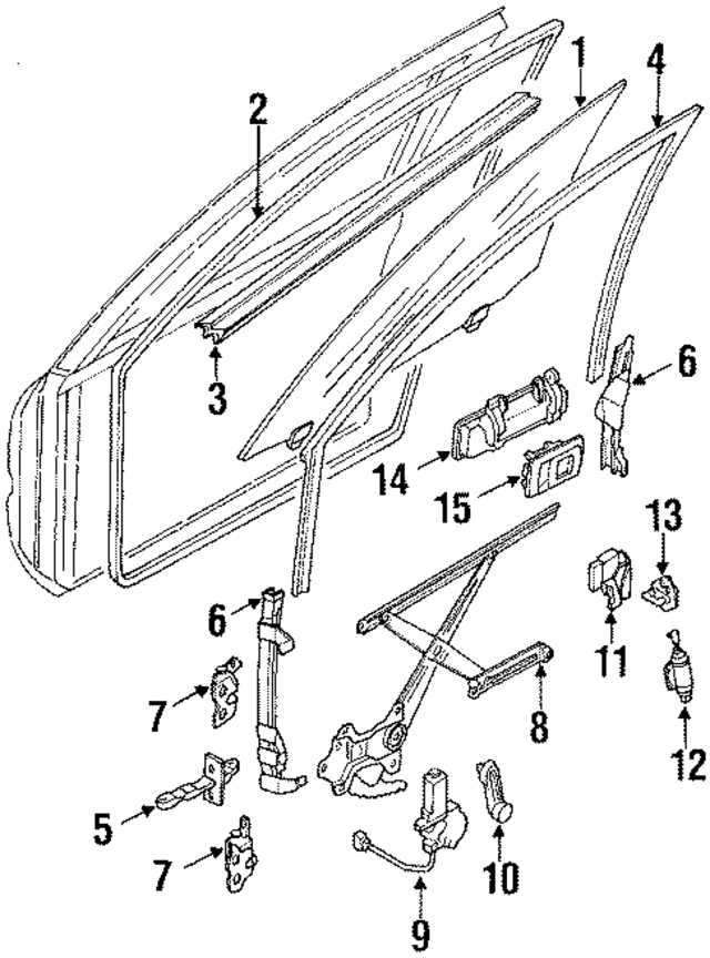 6980212100 - : Window Regulator for Toyota Image