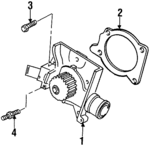 N805164S309 - Cooling System: Water Pump Assembly Bolt for Ford: Escort | Mercury: Tracer Image
