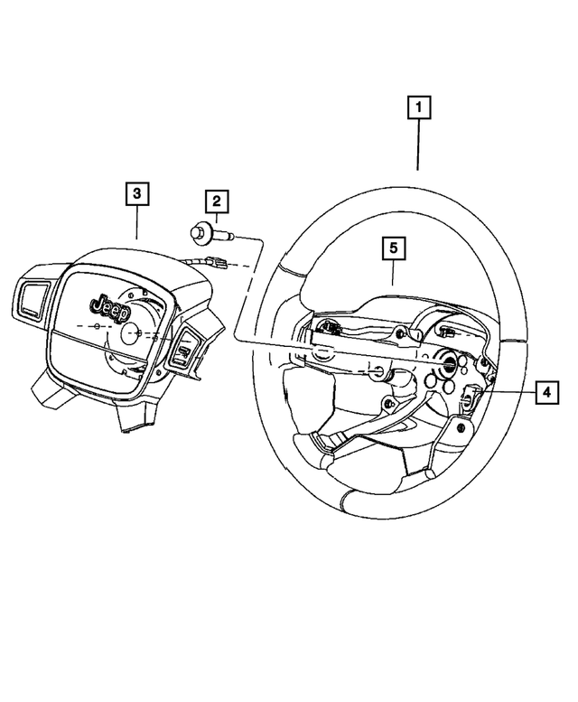 1TE65HL9AC - Steering: Steering Wheel for Mopar Image