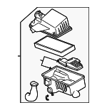 L3K913320A - Engine: Air Cleaner Assembly for Mazda: 6 Image