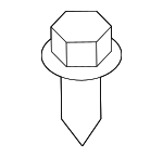 91503SHJA01 - Body: Bumper Cover Clip for Honda: Odyssey Image