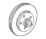 BRRC1233 - Brakes: Motorcraftâ„¢ Disc Brake Rotor for Ford: Ranger Image