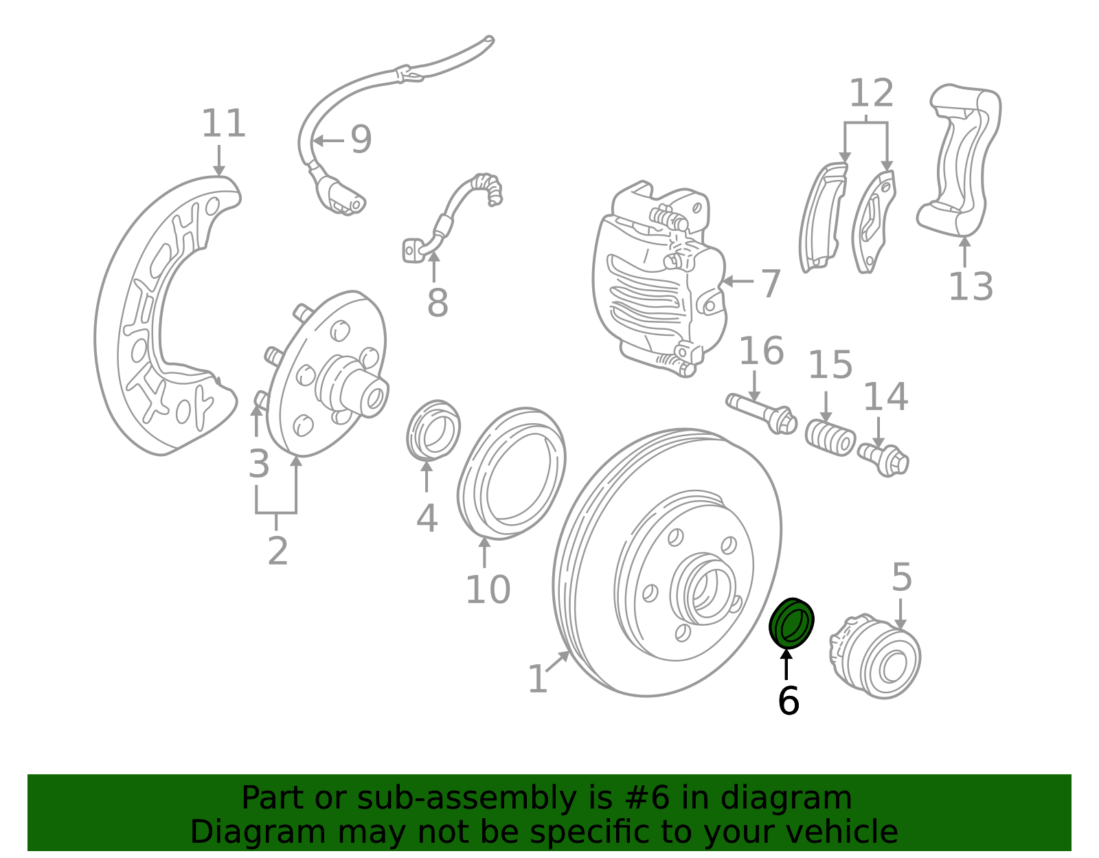1998-2003 Ford Ranger Lock Hub Assembly Retainer Ring F87Z-3B457