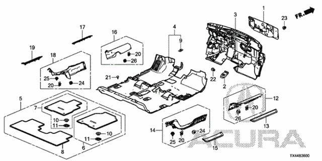 Floor Mat for 2013 Acura RDX #0
