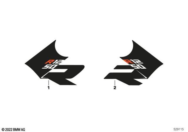 51147109165 - Body Equipment: Decor for Side Trim Panel, Left - Basis for BMW-Motorrad Image image