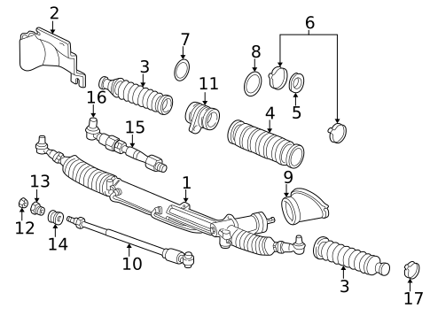 Steering Gear & Linkage for 2001 Volkswagen Passat #0