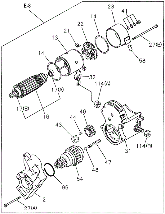 Starter Components for 1997 Honda Passport #0