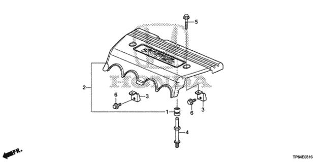 Engine Cover (L4) for 2012 Honda Crosstour #0