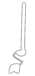 F32Z1448A - Body: Mount Bolt for Ford: Mustang Image