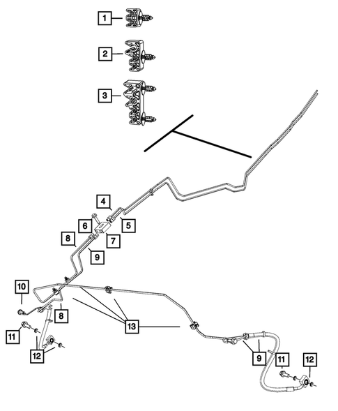 Hydraulic Control Unit, Brake Tubes and Hoses for 2011 Ram 1500 #1