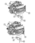 53020974 - Engine and Transmission Mounting: Dust Structural Cover for Mopar Image