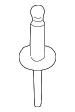 B33J51833 - Body: Spoiler End Rivet for Mazda: 2, 3, CX-30, CX-5, CX-9, MX-5 Miata, RX-8 Image