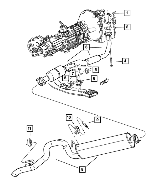 Exhaust System for 2002 Jeep Liberty | My Mopar Parts