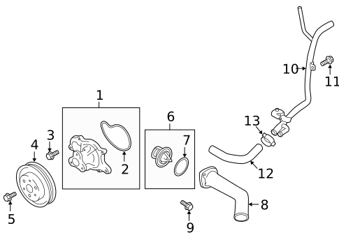 Water Pump for 2020 Subaru WRX #0