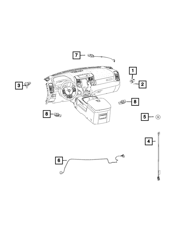 « 5KX15TX7AB – Electrical : Led Encadrement pour Mopar Image »