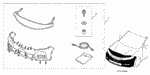 8P35T3L100R1 - Accessory Components: HARDWARE KIT for Honda Image