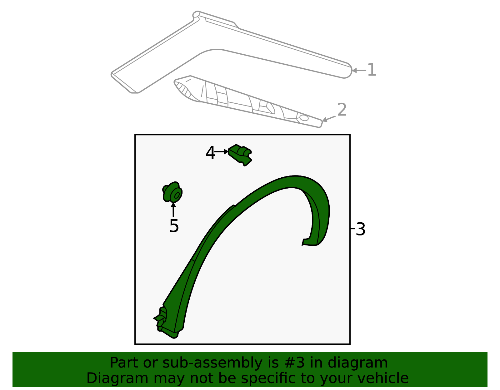 7400A540 - Wheel Opening Molding 2022-2025 Mitsubishi | Official