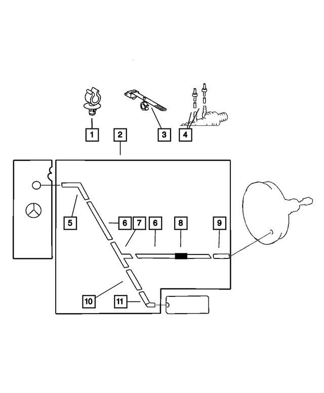 6104770AA - Service Brakes: Strap for Mopar Image