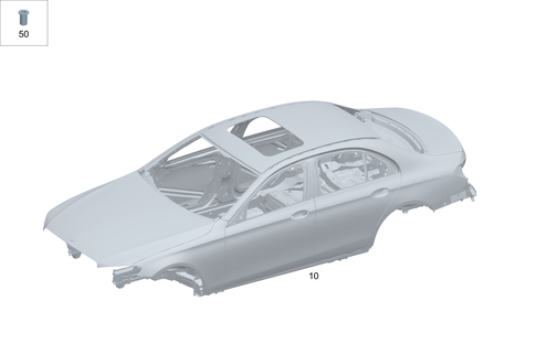 Body-in-White for 1991 Mercedes-Benz 350SD #0