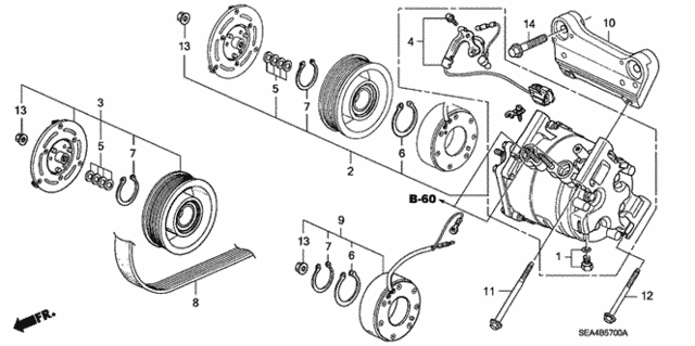 A/C Compressor for 2007 Acura TSX #0