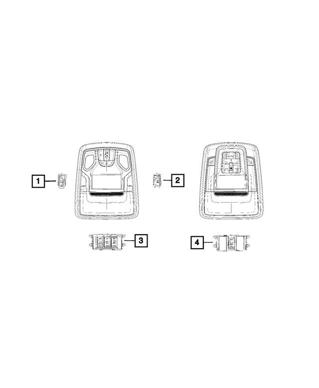« 6EM27TX7AC – Electrical : Console Suspendue Commutateur pour Mopar Image »
