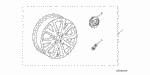 8W40TP590002 - Accessory Components: CAP ASSY., WHEEL CENTER for Honda Image