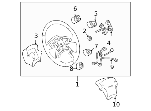 Steering Wheel & Trim for 2007 Chevrolet Silverado 1500 Classic #0