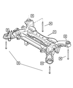 4766704AB - Frames and Bumpers: Rear Suspension Crossmember for Mopar Image
