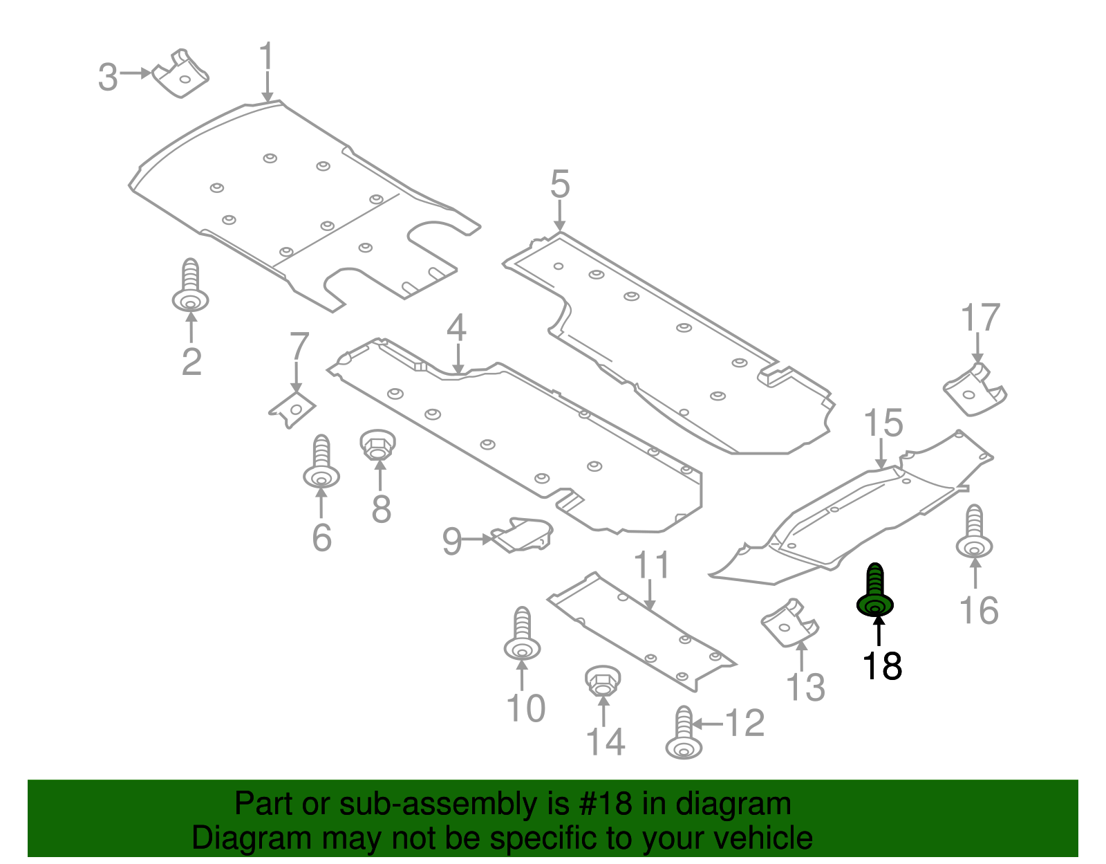 Under Cover Bolt - Porsche (N-910-343-01)