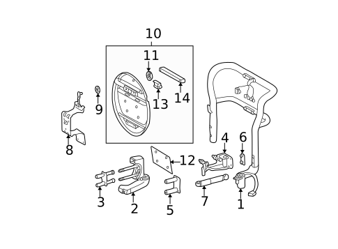 Carrier & Components for 2003 Mercedes-Benz ML500 #0