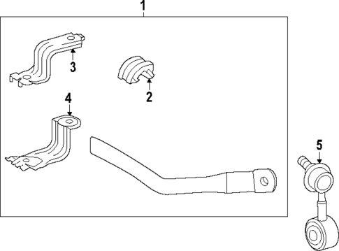 Stabilizer Bar & Components for 2025 Toyota Sequoia #1
