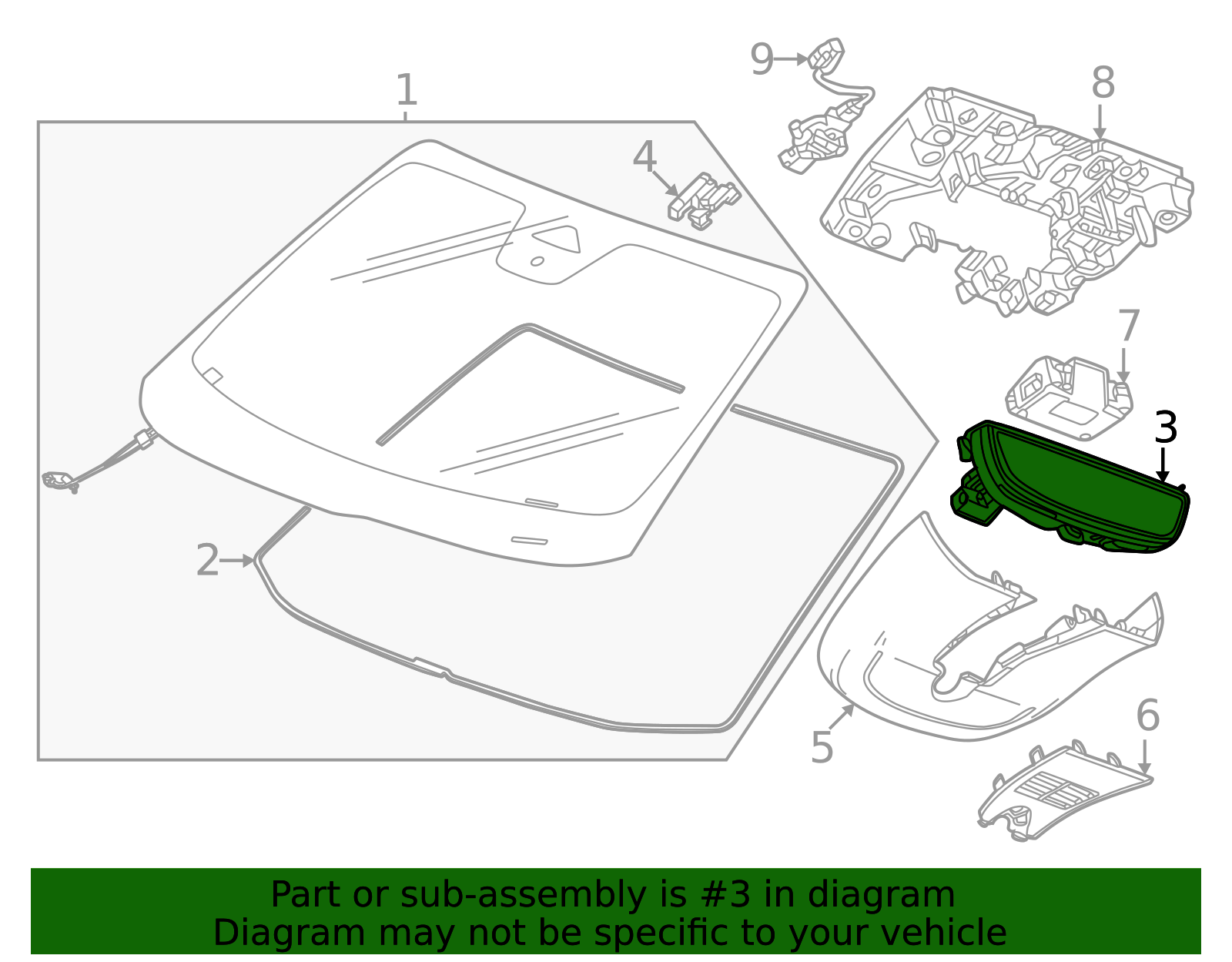 2024-2026 Chevrolet Mirror Inside 13558194 GM | GMPartsDirect.com