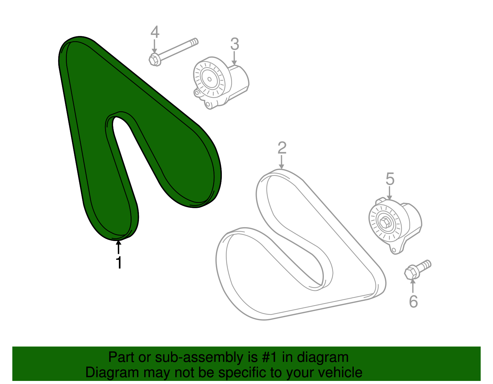 Ford Dealership 20152019 Ford Motorcraft™ Accessory Drive Belt JK4577