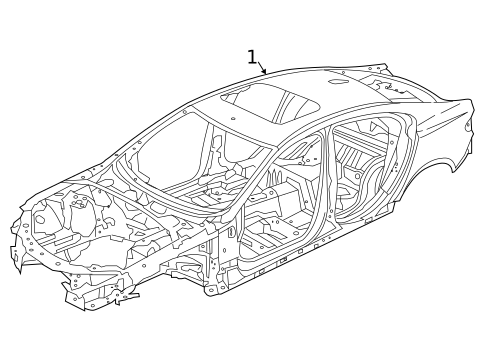 Body Shell for 2013 Jaguar XFR #0