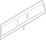 NZ6Z6042006K - : Back Glass for Ford Image