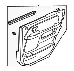 83783SCAA43ZF - : 2006 Honda CR-V - Lining L Rear Door (Type F) (Leather) for Honda: CR-V Image