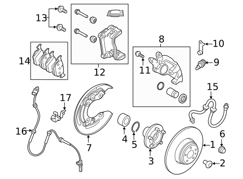 Front Brakes for 2012 Land Rover Range Rover Evoque #1