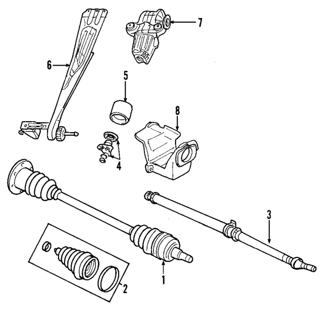 4641896AA - Universals &amp; Rear Axle: Axle Assembly for Mopar Image