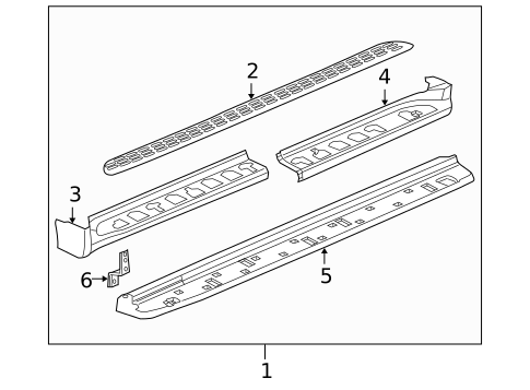 Running Board for 2002 GMC Yukon XL 1500 #0
