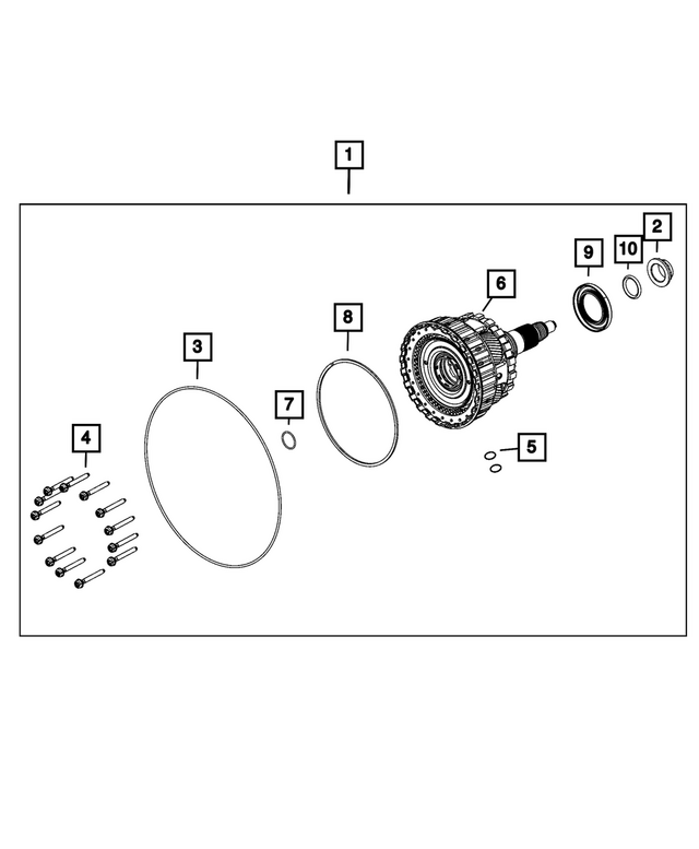 6510050AA - Transmission: Yoke Retaining Nut for MOPAR Image