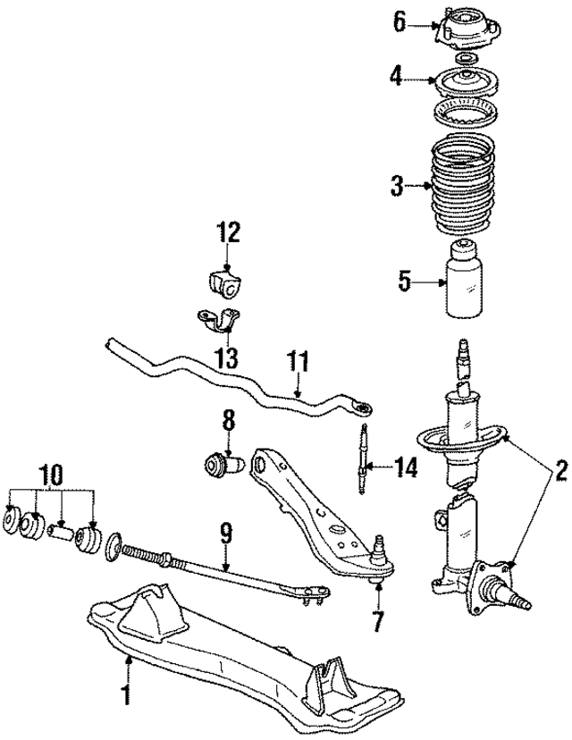 4806819125 - Suspension: Control Arm for Toyota: Corolla Image