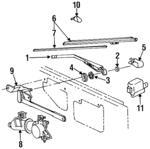 8524160011 - Body: Wiper Arm for Toyota: Land Cruiser Image