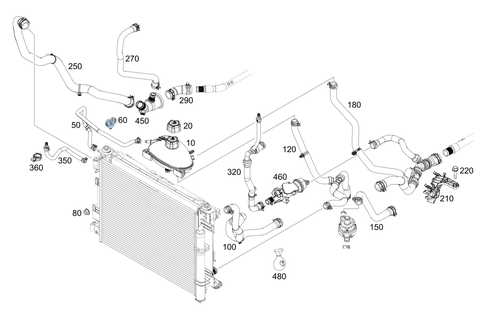 Expansion Tank, Mounting and Hoses for 2009 Smart Fortwo #0
