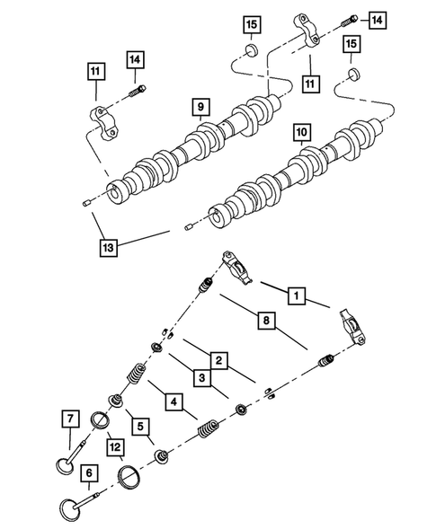Camshaft and Valve for 2011 Dodge Challenger #0