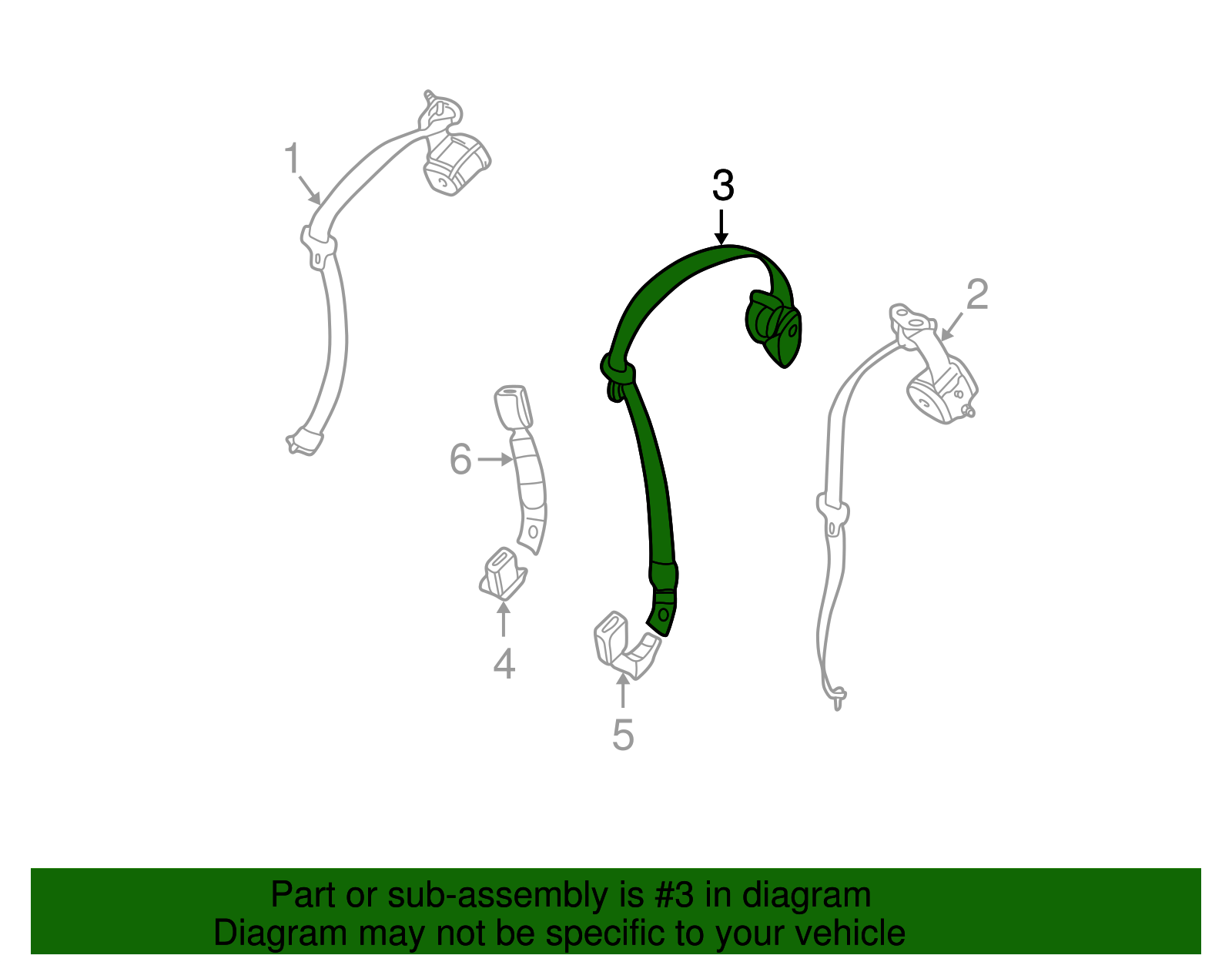 Lap & Shoulder Belt - BMW (72-11-8-238-831)