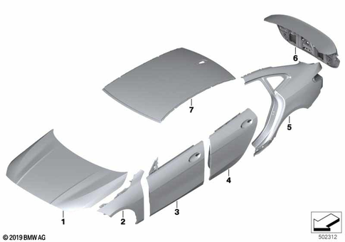 Outer Panels for 2019 BMW 228iX #0