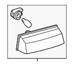 8127053011 - Electrical: License Lamp for Scion: tC | Toyota: Matrix, Prius, Prius Plug-In, Prius V, RAV4, Venza Image